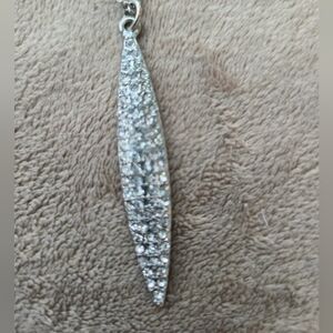 Silver-Tone Triple Pendant Layered Necklace – 15.5” Drop